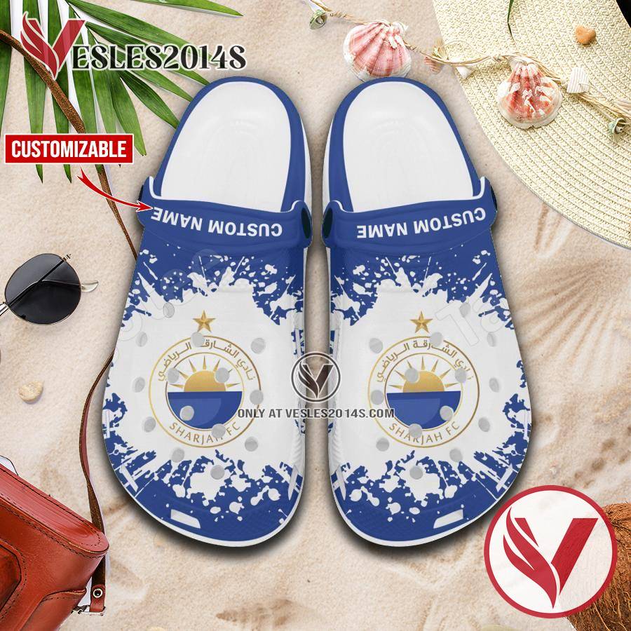 Sharjah FC Logo Custom Crocs Shoes For Men And Women, Unique Clogs Shoes For Fans - Vesles2014S 1