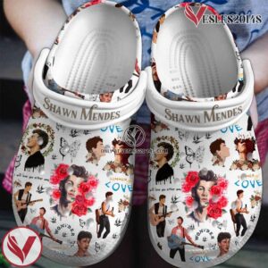 Shawn Mendes Singer Music Crocs Crocband Clogs Shoes, Unique Gifts For Fans Style 1 - Vesles2014S