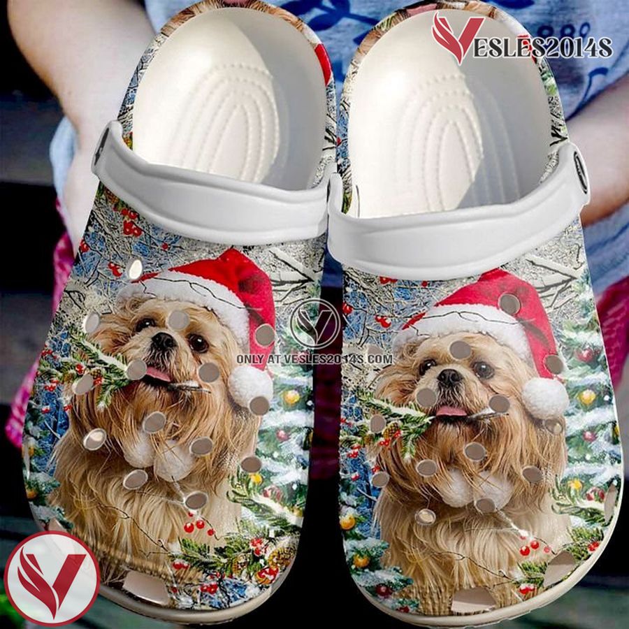 Shih Tzu Christmas Crocband Clog Shoes For Men Women, Unique Gift From Vesles2014S