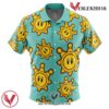 Shine Sprite Mario Bros Sunshine Hawaiian Button Up Shirt, Perfect Gifts For Anime Lovers - Vesles2014S