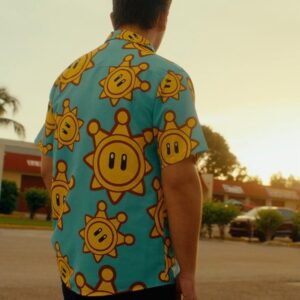 Shine Sprite Mario Bros Sunshine Hawaiian Button Up Shirt, Perfect Gifts For Anime Lovers - Vesles2014S 4