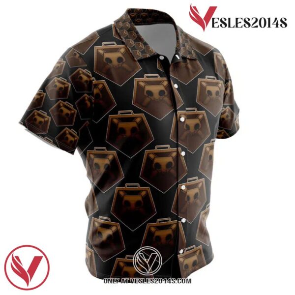 Shinigami Badge Bleach Hawaiian Button Up Shirt, Perfect Gifts For Anime Lovers - Vesles2014S 1