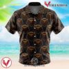 Shinigami Badge Bleach Hawaiian Button Up Shirt, Perfect Gifts For Anime Lovers - Vesles2014S