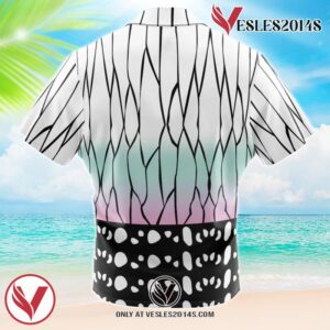 Shinobu Kocho Demon Slayer Hawaiian Button Up Shirt, Perfect Gifts For Anime Lovers - Vesles2014S 1