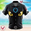 Shiny Umbreon Face Pokemon Button Up  Hawaiian Shirt