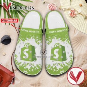 Shopify Logo Crocs Shoes For Men And Women, Unique Clogs Shoes For Fans - Vesles2014S 1