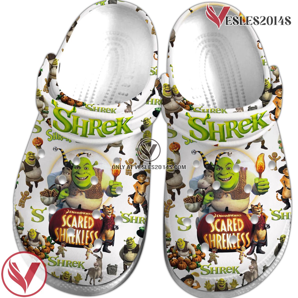 Shrek Cartoon Crocs Crocband Clogs Shoes Comfortable For Men Women and Kids Style 2, Unique Gift From Vesles2014S 2