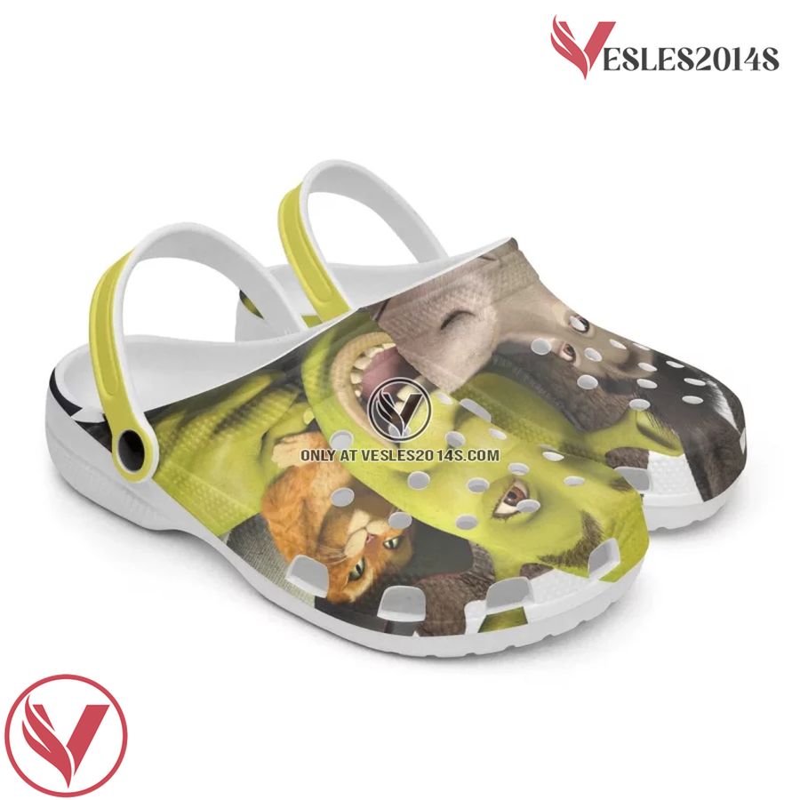 Shrek Cartoon Crocs Crocband Shoes Clogs Custom Name For Men Women and Kids, Unique Gift From Vesles2014S 2