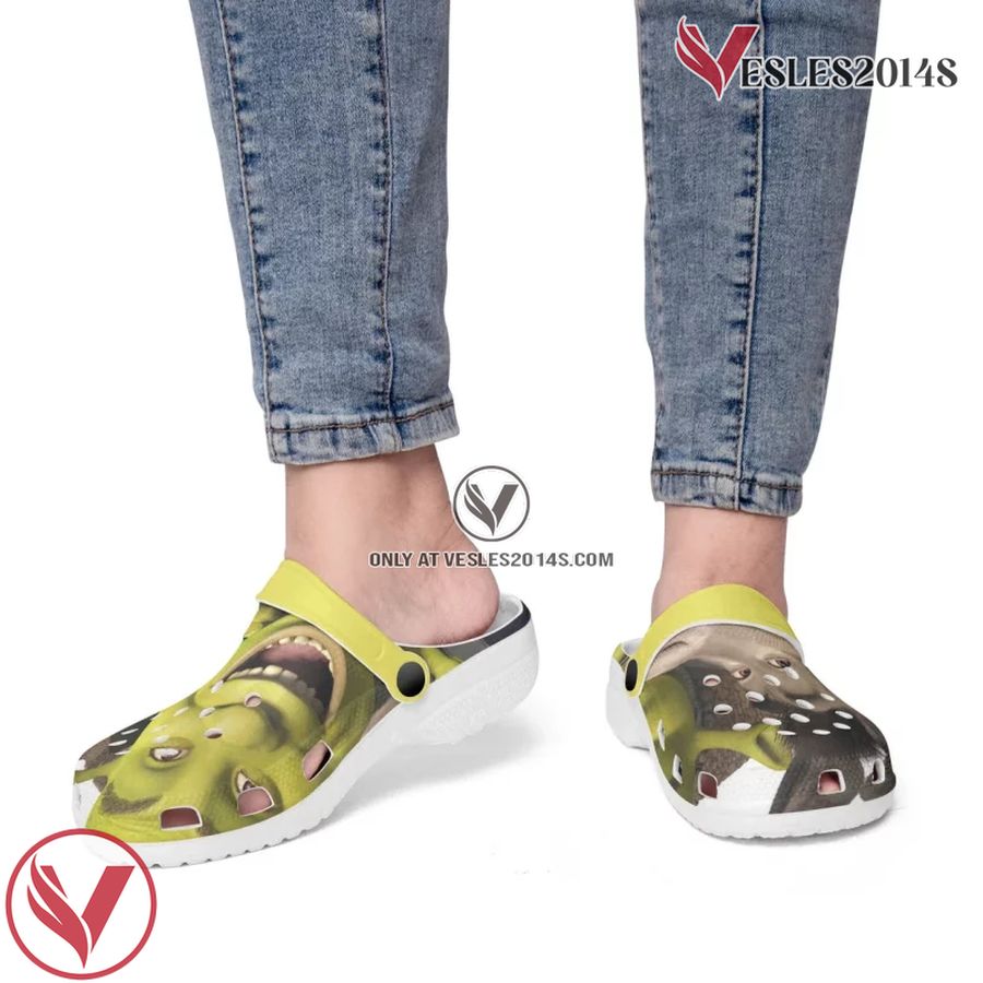 Shrek Cartoon Crocs Crocband Shoes Clogs Custom Name For Men Women and Kids, Unique Gift From Vesles2014S 4