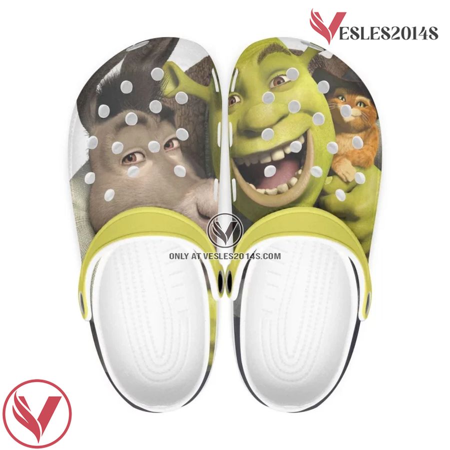 Shrek Cartoon Crocs Crocband Shoes Clogs Custom Name For Men Women and Kids, Unique Gift From Vesles2014S