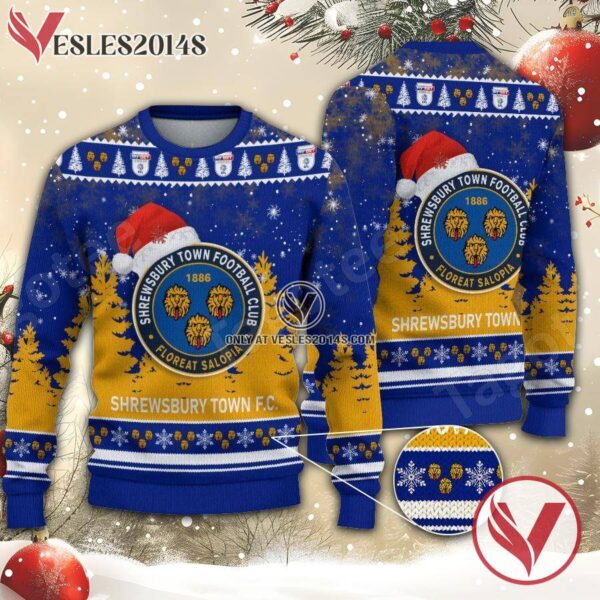 Shrewsbury Town Sport Ugly Christmas Sweater, Unique Gifts For Fans - Vesles2014aS 1