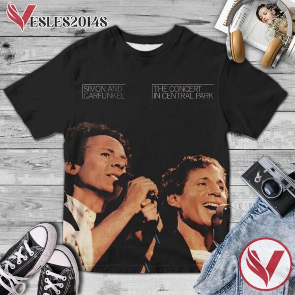 Simon And Garfunkel The Concert In Central Park Album Cover Shirt, Perfect Gifts For Music Lovers - Vesles2014S