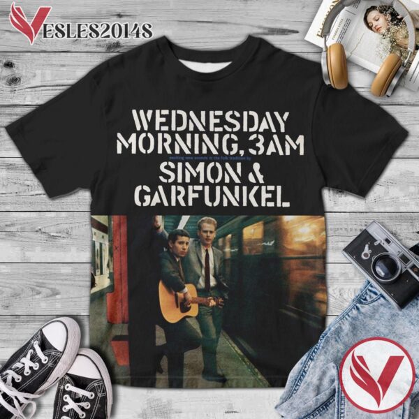 Simon And Garfunkel Wednesday Morning 3am Album Cover Shirt, Perfect Gifts For Music Lovers - Vesles2014S