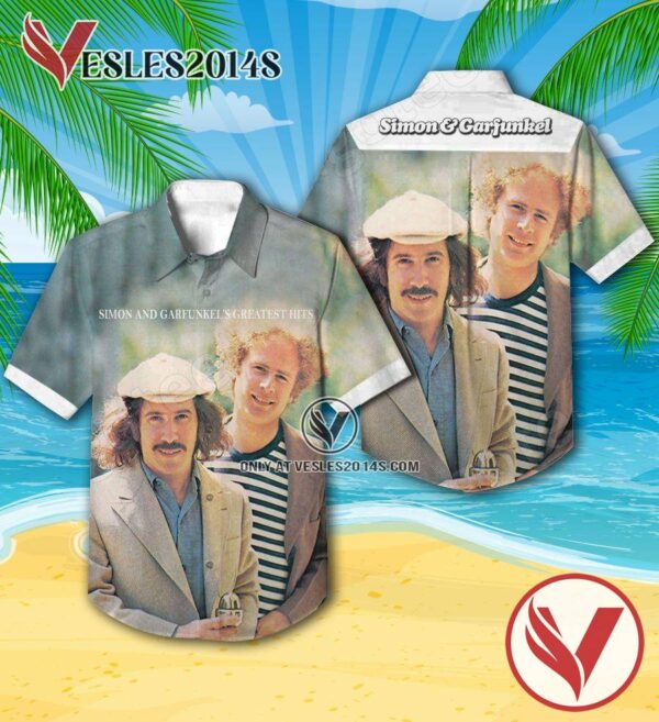 Simon And Garfunkel’s Greatest Hits Compilation Album Cover Hawaiian Shirt, Unique Gifts For Music Lovers - Vesles2014S