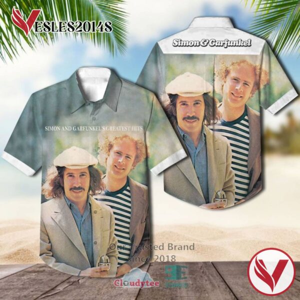 Simon & Garfunkel Greatest Hits Album Hawaiian Shirt, Best Gift For Music Lovers Vesles2014S