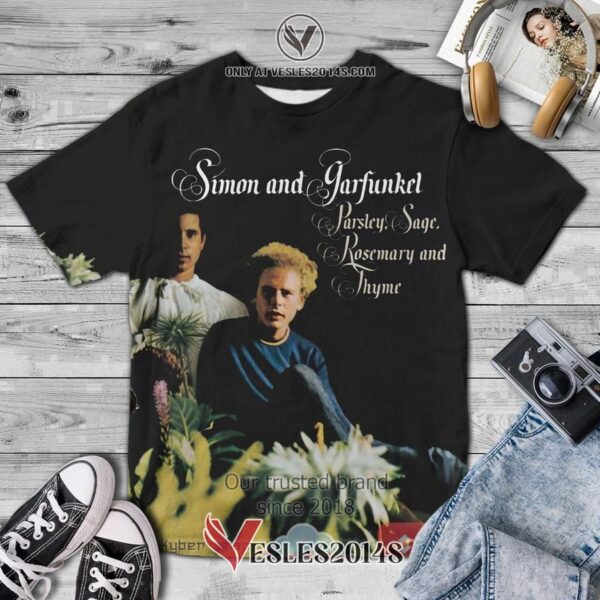 Simon & Garfunkel Parsley Sage Rosemary and Thyme Album 3D T-Shirt, Unique Gifts For Music Lovers - Vesles2014S