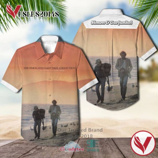 Simon & Garfunkel The Collection Album Hawaiian Shirt, Best Gift For Music Lovers Vesles2014S