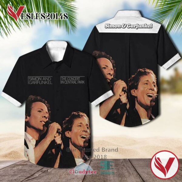 Simon & Garfunkel The Concert In Central Park Album Hawaiian Shirt, Best Gift For Music Lovers Vesles2014S