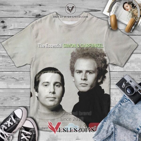 Simon & Garfunkel The Essential Album 3D T-Shirt, Unique Gifts For Music Lovers - Vesles2014S