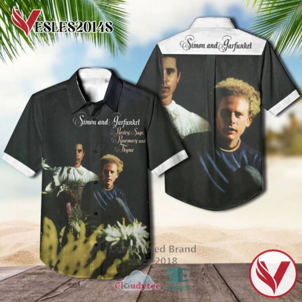 Simon and Garfunkel Parsley Albums Hawaiian Shirt, Best Gift For Music Lovers Vesles2014S