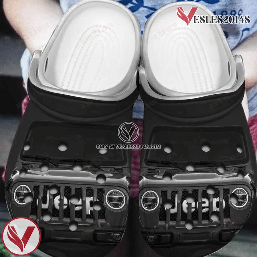 Simple Black Jeep Clogs Shoes, Unique Gift From Vesles2014S