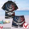Simple Repeated Grateful Dead Unisex Hawaiian Shirt And Short, Unique Gifts For Friends - Vesles2014S 1