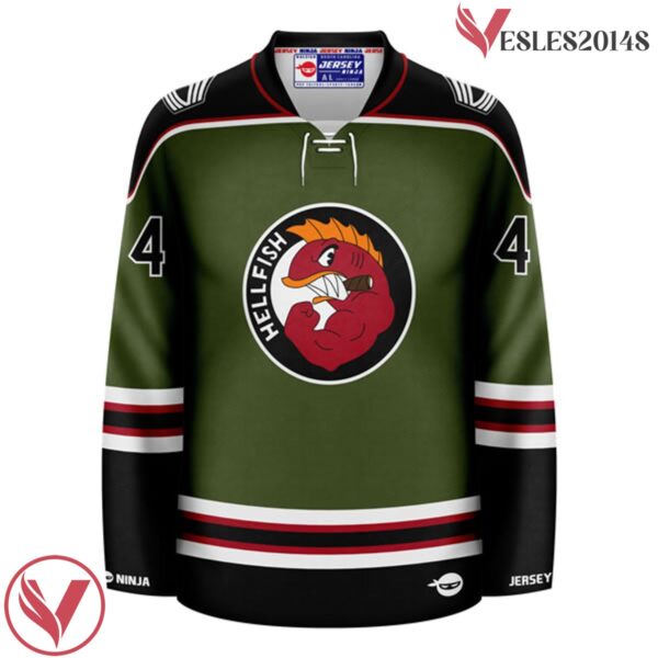 Simpson Flying Hellfish Hockey Jersey - Vesles2014S 2