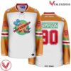 Simpson Itchy & Scratchy Hockey Jersey - Vesles2014S