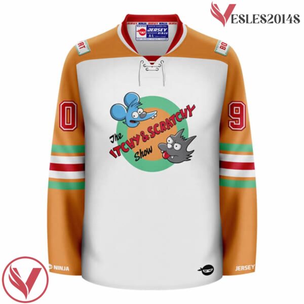 Simpson Itchy & Scratchy Hockey Jersey - Vesles2014S 2