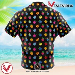Single Piece of Demon Fruit One Piece Hawaiian Button Up Shirt, Perfect Gifts For Anime Lovers - Vesles2014S 1