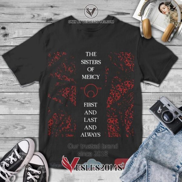 Sisters of Mercy Band First and Last and Always Album 3D T-Shirt, Unique Gifts For Music Lovers - Vesles2014S