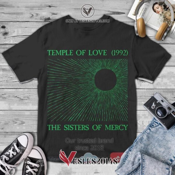 Sisters of Mercy Band Temple of Love Album 3D T-Shirt, Unique Gifts For Music Lovers - Vesles2014S
