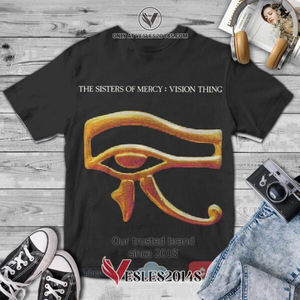 Sisters of Mercy Band Vision Thing Album 3D T-Shirt, Unique Gifts For Music Lovers - Vesles2014S