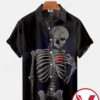 Skeleton Broken Heart Halloween Hawaiian Shirt, Unique Gifts For Friends - Vesles2014S 1