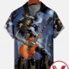 Skeleton Rock N Roll Art Halloween Hawaiian Shirt, Unique Gifts For Friends - Vesles2014S 1