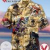 Skeleton pirates Print Short Sleeve Hawaiian Casual Shirt Vesles2014S