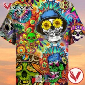 Skeleton's Joy Casual Hawaiian Shirt, Best Gifts For Summer Vesles2014S 2