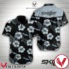 Skillet Grey Hibiscus Black Hawaiian Shirt, Unique Gifts For Friends - Vesles2014S 1