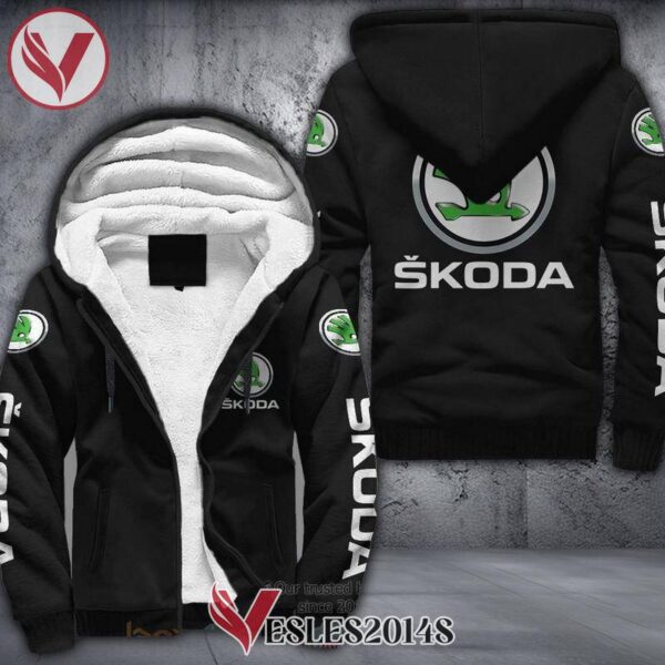 Skoda Car Fleece Hoodie, Unique Gifts For Car Lovers - Vesles2014S 1