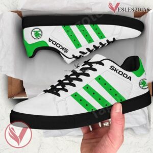 Skoda Logo Print Stan Smith Shoes, Unique Sneaker For Fans - Vesles2014s 1
