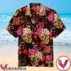 Skull And Flowers Hawaiian Shirt, Unique Gifts For Friends - Vesles2014S 1