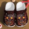 Skull Art Fire Motorcycle Lovers Gift For Motorcyclist Him Her Cool Clog Shoes, Unique Gift From  Vesles2014S