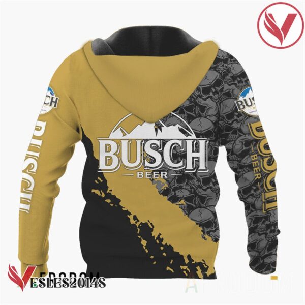 Skull Busch Beer Pullover & Zip Hoodie - Vesles2014S 2