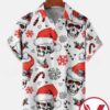 Skull Christmas Halloween Hawaiian Shirt, Unique Gifts For Friends - Vesles2014S 1