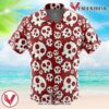 Skull Emblem Fire Force Hawaiian Button Up Shirt, Perfect Gifts For Anime Lovers - Vesles2014S