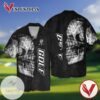 Skull Golf Graphic Print Short Sleeve Hawaiian Casual Shirt Vesles2014S