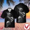 Skull Hear No Evil Goth Skull Hawaiian Shirt, Unique Gifts For Friends - Vesles2014S 1
