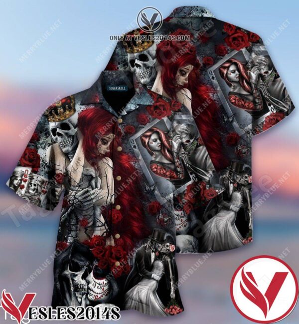 Skull Love A Real Man Takes Care Of His Woman Hawaiian Shirt, Unique Gifts For Friends - Vesles2014S 1