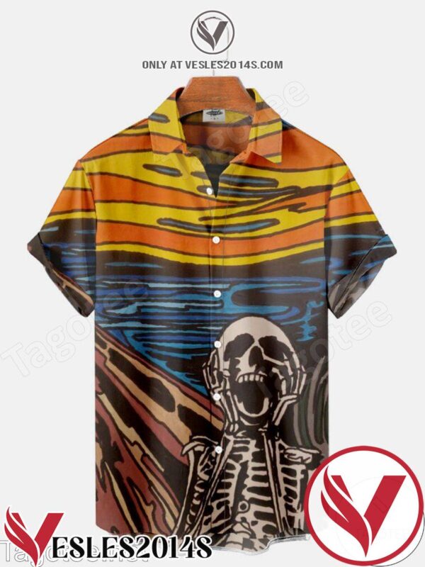 Skull Screaming Halloween Hawaiian Shirt, Unique Gifts For Friends - Vesles2014S 1