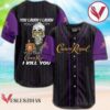 Skull Skeleton Crown Royal Baseball Jersey, Perfect Gifts For Fans - Vesles2014S